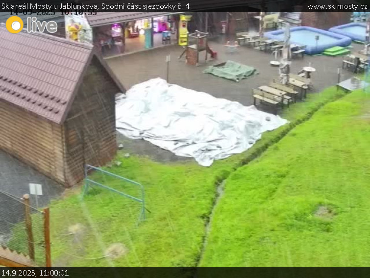Skiareál Mosty u Jablunkova - Spodní část sjezdovky č. 4 - 14.9.2025 v 11:00 Skiareál Mosty u Jablunkova - Spodní část sjezdovky č. 4 - 14.9.2025 v 11:00