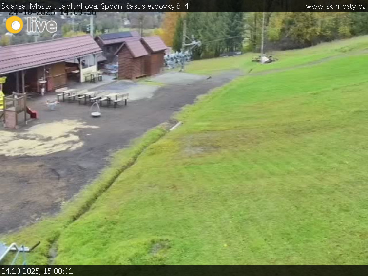 Skiareál Mosty u Jablunkova - Spodní část sjezdovky č. 4 - 24.10.2025 v 15:00 Skiareál Mosty u Jablunkova - Spodní část sjezdovky č. 4 - 24.10.2025 v 15:00