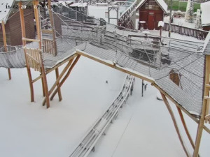 Skiareál Mosty u Jablunkova - Spodní část sjezdovky č. 4 - 16.2.2026 v 08:00