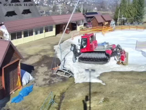 Skiareál Mosty u Jablunkova - Spodní část sjezdovky č. 4 - 5.3.2026 v 12:00