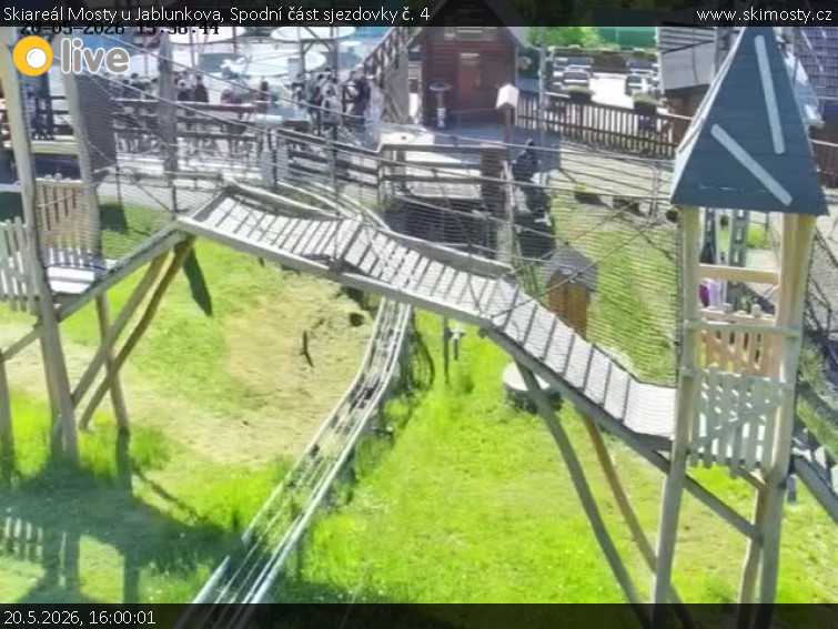 Skiareál Mosty u Jablunkova - Spodní část sjezdovky č. 4 - 20.5.2026 v 16:00