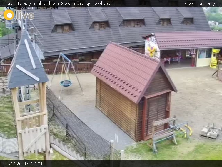 Skiareál Mosty u Jablunkova - Spodní část sjezdovky č. 4 - 27.5.2026 v 14:00