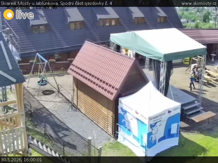 Skiareál Mosty u Jablunkova - Spodní část sjezdovky č. 4 - 30.5.2026 v 16:00