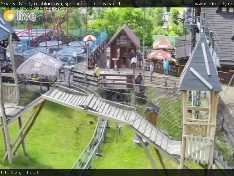 Skiareál Mosty u Jablunkova - Spodní část sjezdovky č. 4 - 6.6.2026 v 14:00