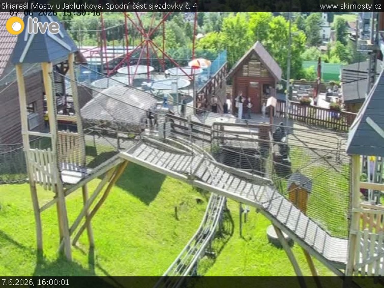 Skiareál Mosty u Jablunkova - Spodní část sjezdovky č. 4 - 7.6.2026 v 16:00