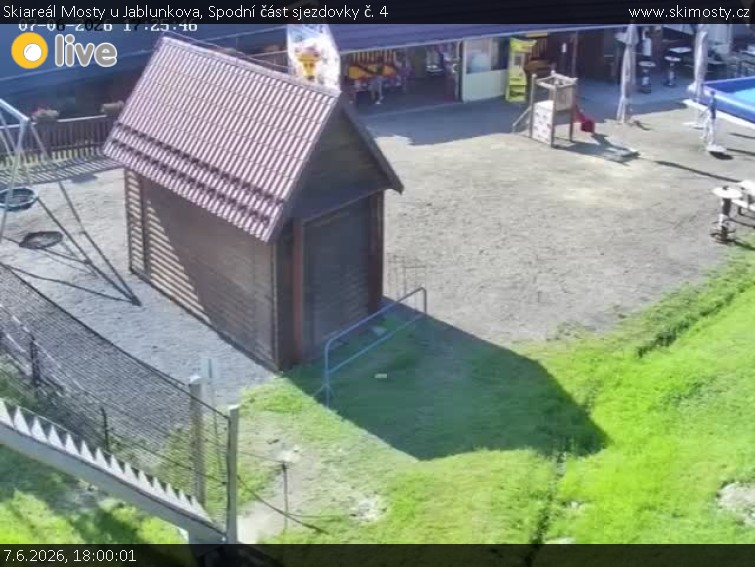 Skiareál Mosty u Jablunkova - Spodní část sjezdovky č. 4 - 7.6.2026 v 18:00