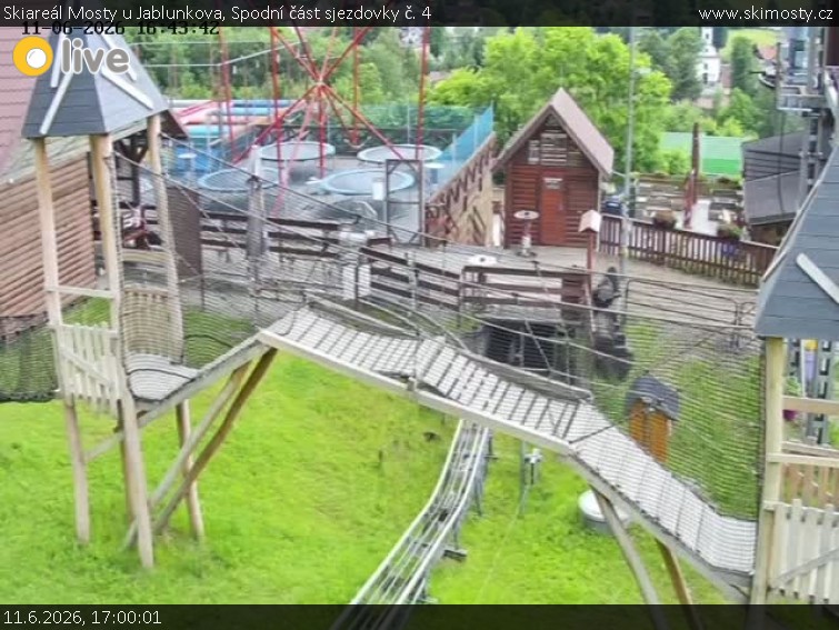 Skiareál Mosty u Jablunkova - Spodní část sjezdovky č. 4 - 11.6.2026 v 17:00
