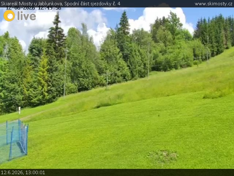 Skiareál Mosty u Jablunkova - Spodní část sjezdovky č. 4 - 12.6.2026 v 13:00