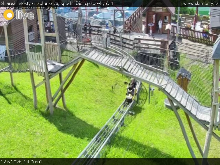Skiareál Mosty u Jablunkova - Spodní část sjezdovky č. 4 - 12.6.2026 v 14:00
