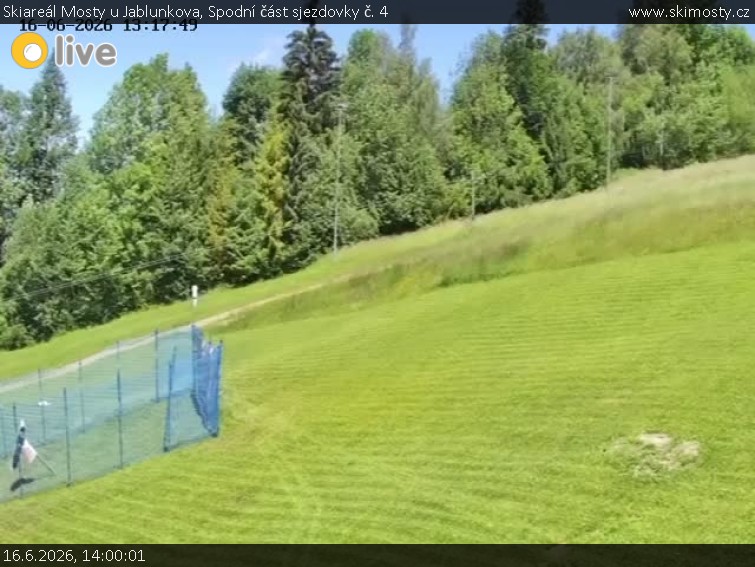 Skiareál Mosty u Jablunkova - Spodní část sjezdovky č. 4 - 16.6.2026 v 14:00