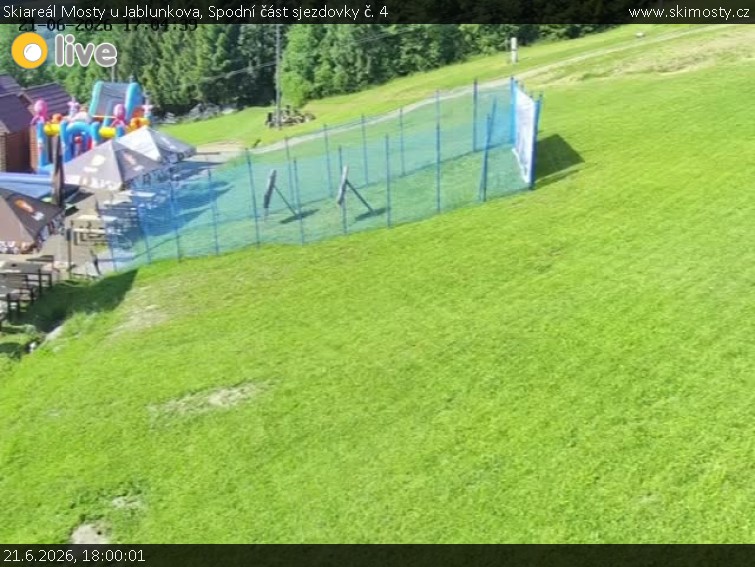 Skiareál Mosty u Jablunkova - Spodní část sjezdovky č. 4 - 21.6.2026 v 18:00