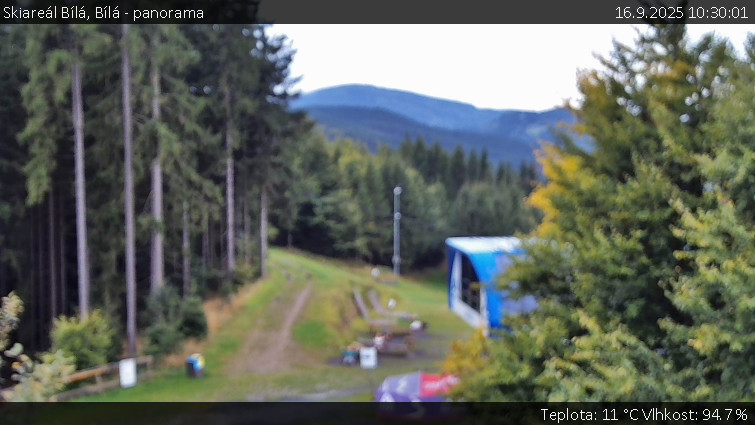 Skiareál Bílá - Bílá - panorama - 16.9.2025 v 10:30