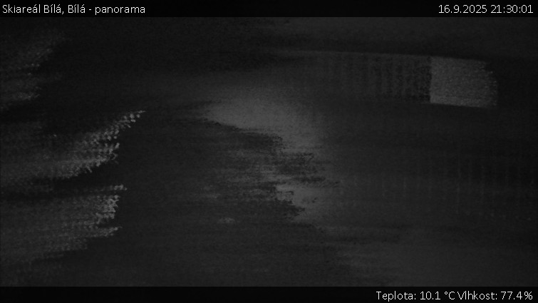 Skiareál Bílá - Bílá - panorama - 16.9.2025 v 21:30