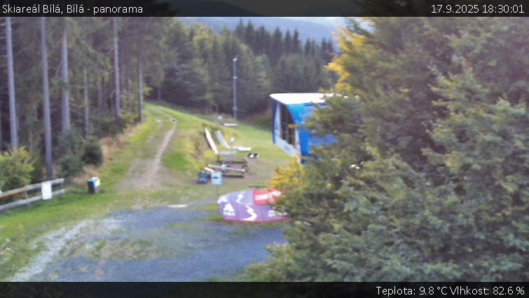 Skiareál Bílá - Bílá - panorama - 17.9.2025 v 18:30