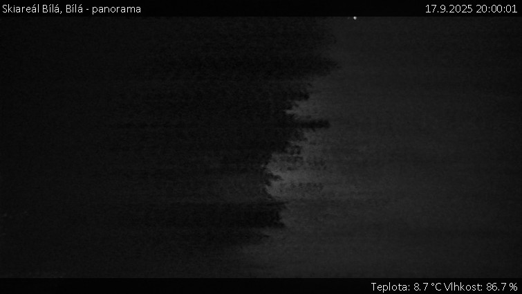 Skiareál Bílá - Bílá - panorama - 17.9.2025 v 20:00