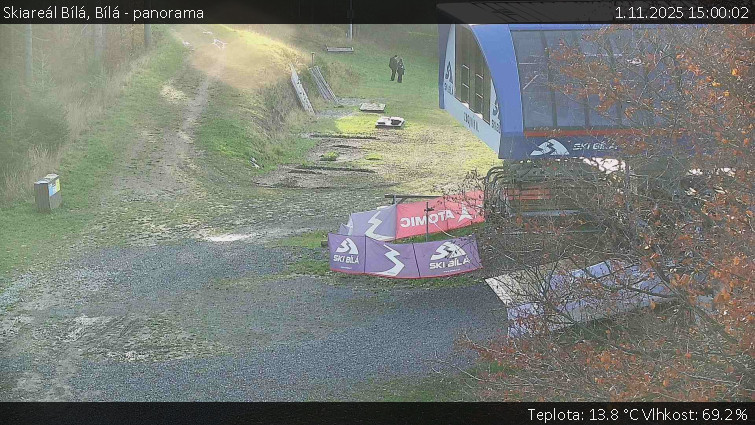 Skiareál Bílá - Bílá - panorama - 1.11.2025 v 15:00 Skiareál Bílá - Bílá - panorama - 1.11.2025 v 15:00