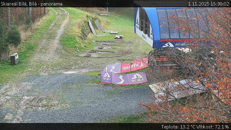 Skiareál Bílá - Bílá - panorama - 1.11.2025 v 15:30