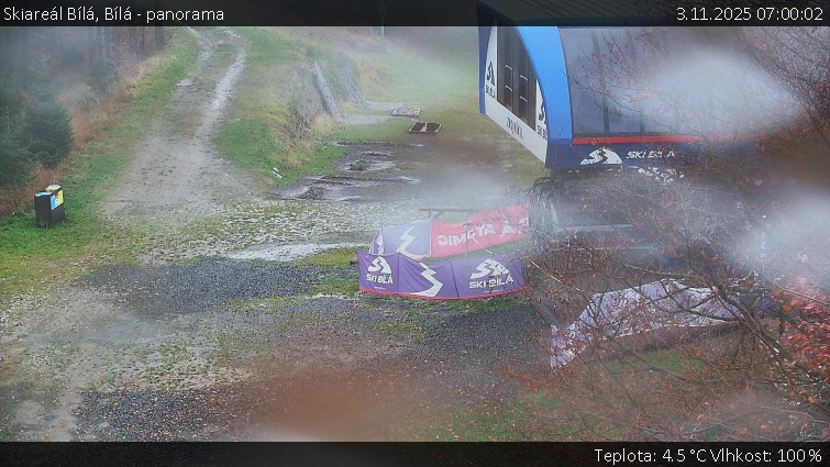 Skiareál Bílá - Bílá - panorama - 3.11.2025 v 07:00