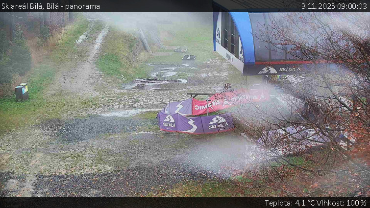 Skiareál Bílá - Bílá - panorama - 3.11.2025 v 09:00