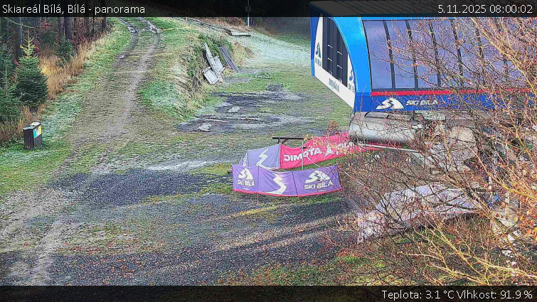 Skiareál Bílá - Bílá - panorama - 5.11.2025 v 08:00