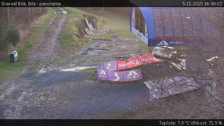 Skiareál Bílá - Bílá - panorama - 5.11.2025 v 16:30