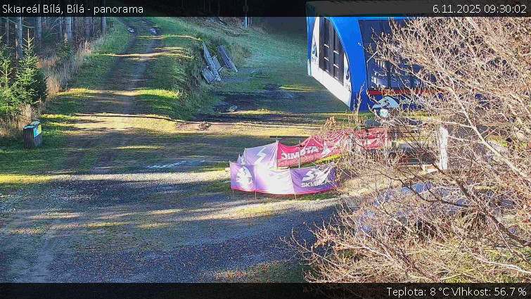 Skiareál Bílá - Bílá - panorama - 6.11.2025 v 09:30