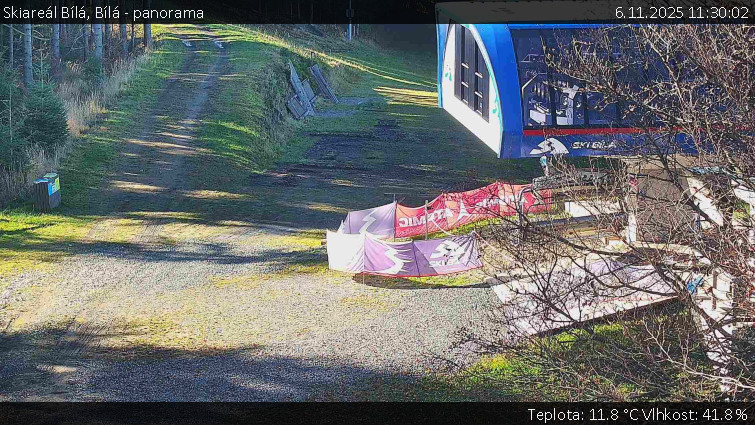 Skiareál Bílá - Bílá - panorama - 6.11.2025 v 11:30
