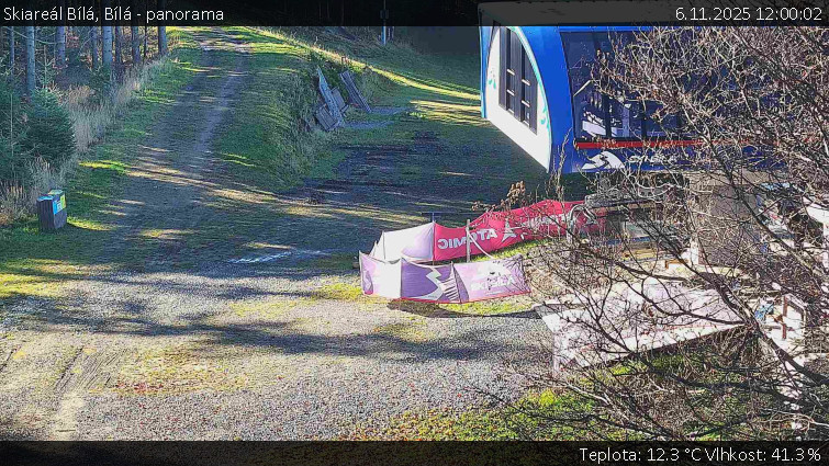 Skiareál Bílá - Bílá - panorama - 6.11.2025 v 12:00