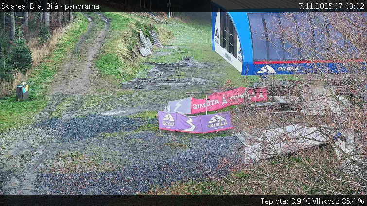 Skiareál Bílá - Bílá - panorama - 7.11.2025 v 07:00