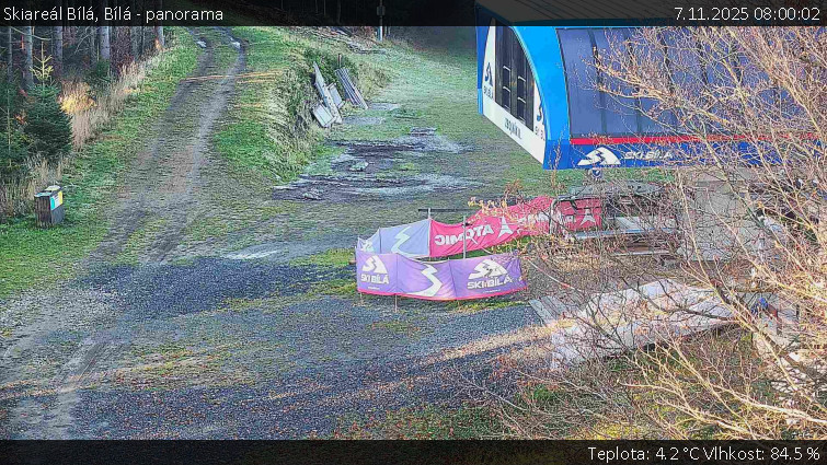 Skiareál Bílá - Bílá - panorama - 7.11.2025 v 08:00