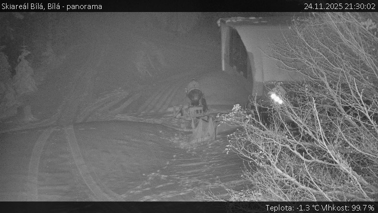 Skiareál Bílá - Bílá - panorama - 24.11.2025 v 21:30