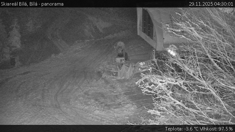 Skiareál Bílá - Bílá - panorama - 29.11.2025 v 04:30