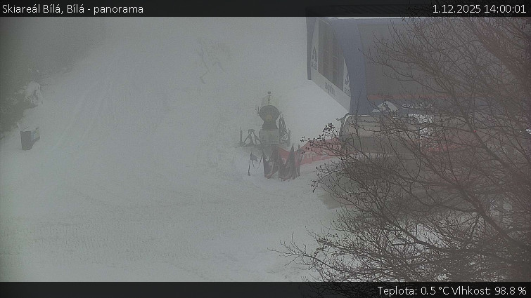 Skiareál Bílá - Bílá - panorama - 1.12.2025 v 14:00