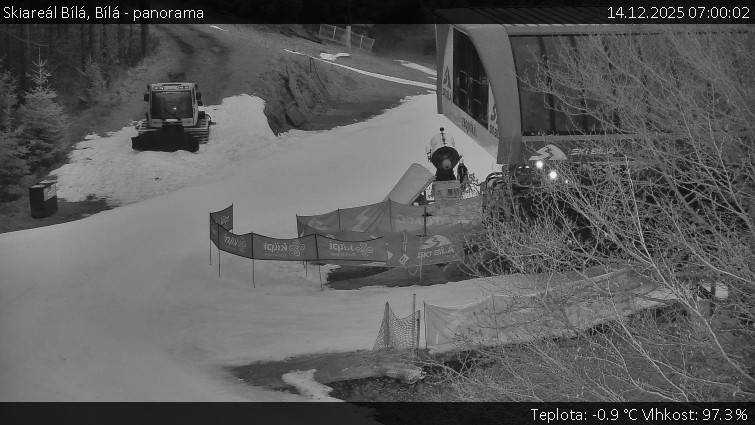 Skiareál Bílá - Bílá - panorama - 14.12.2025 v 07:00