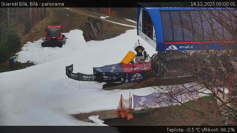 Skiareál Bílá - Bílá - panorama - 14.12.2025 v 08:00