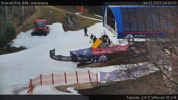 Skiareál Bílá - Bílá - panorama - 14.12.2025 v 14:30