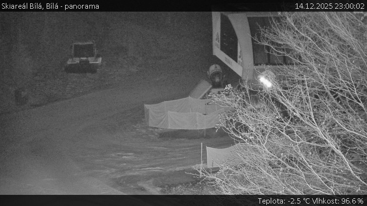 Skiareál Bílá - Bílá - panorama - 14.12.2025 v 23:00
