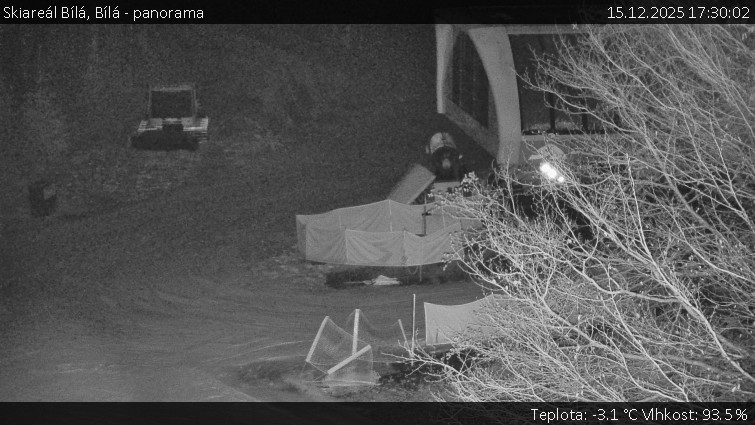 Skiareál Bílá - Bílá - panorama - 15.12.2025 v 17:30