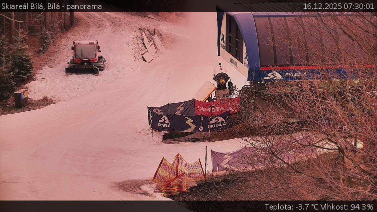 Skiareál Bílá - Bílá - panorama - 16.12.2025 v 07:30