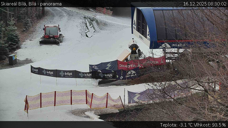 Skiareál Bílá - Bílá - panorama - 16.12.2025 v 08:30