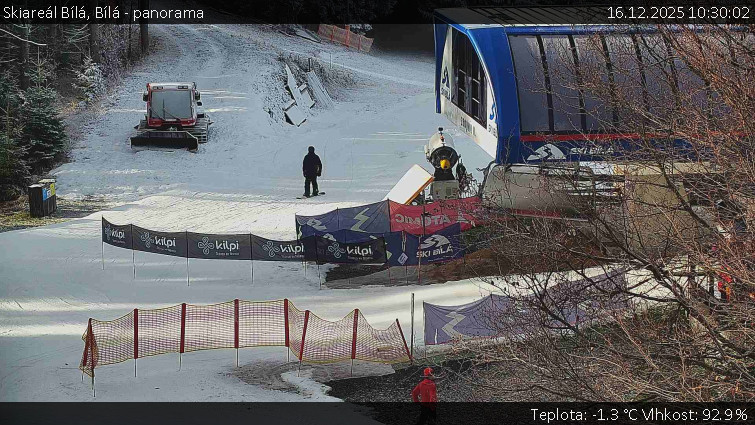 Skiareál Bílá - Bílá - panorama - 16.12.2025 v 10:30