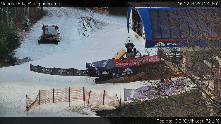 Skiareál Bílá - Bílá - panorama - 16.12.2025 v 12:00
