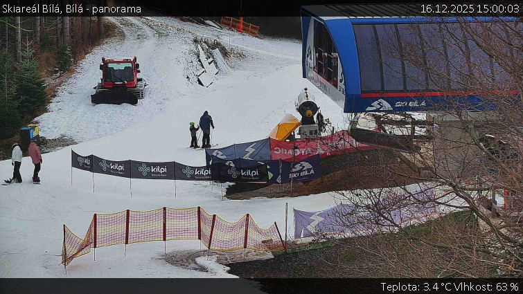 Skiareál Bílá - Bílá - panorama - 16.12.2025 v 15:00