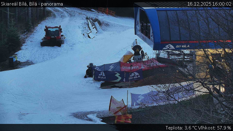 Skiareál Bílá - Bílá - panorama - 16.12.2025 v 16:00