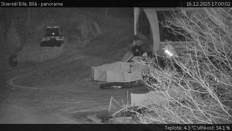 Skiareál Bílá - Bílá - panorama - 16.12.2025 v 17:00