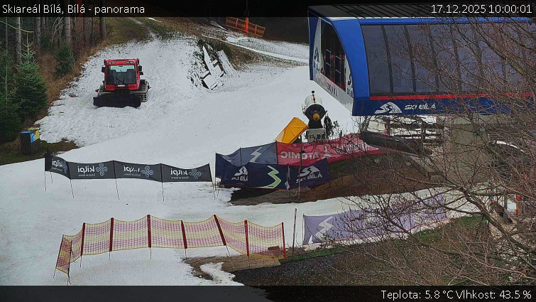 Skiareál Bílá - Bílá - panorama - 17.12.2025 v 10:00