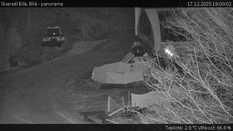 Skiareál Bílá - Bílá - panorama - 17.12.2025 v 19:00