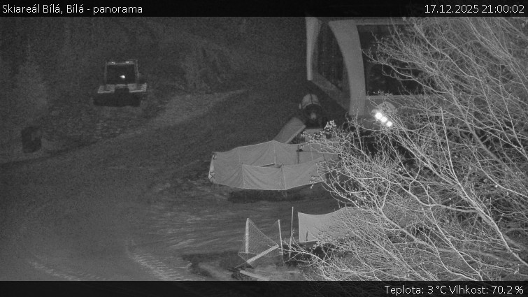 Skiareál Bílá - Bílá - panorama - 17.12.2025 v 21:00