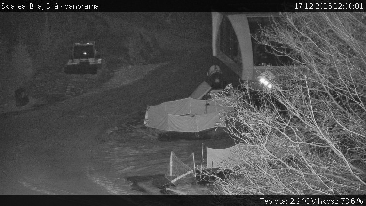 Skiareál Bílá - Bílá - panorama - 17.12.2025 v 22:00