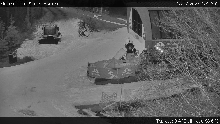 Skiareál Bílá - Bílá - panorama - 18.12.2025 v 07:00
